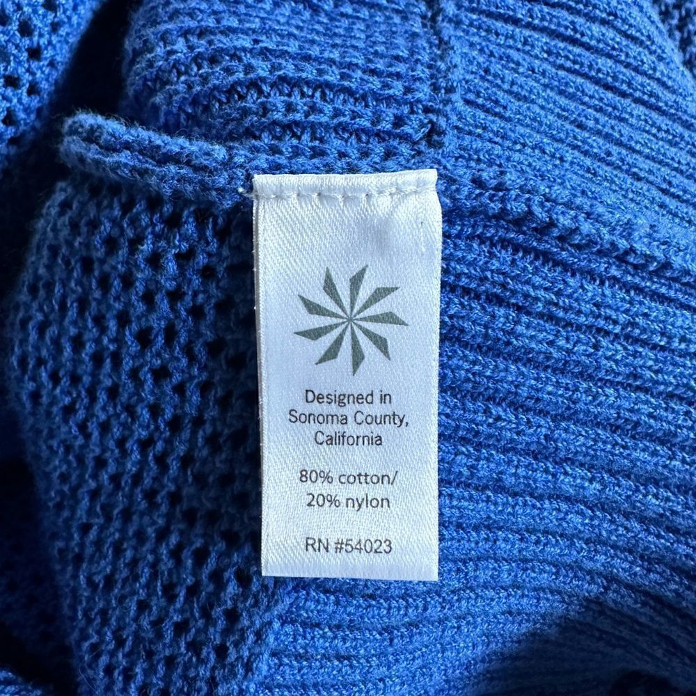 Athleta Full Zip Sweater in blue, women’s size medium. - Picture 4 of 5